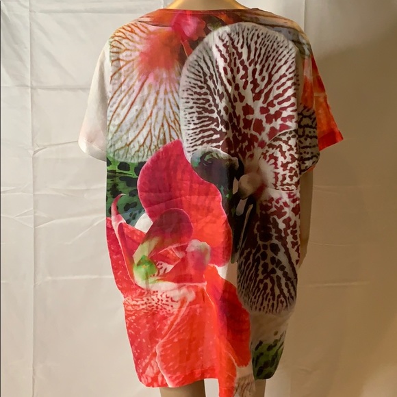 ❤️NEW CAROLINE ROSE HIBISCUS BLOUSE - Picture 8 of 12